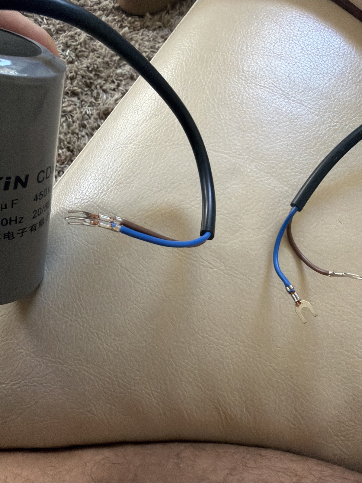Rxin 2Pcs 400uF 450VAC 2 Wires 50/60Hz CD60 Run Capacitor For Ac Water Heater