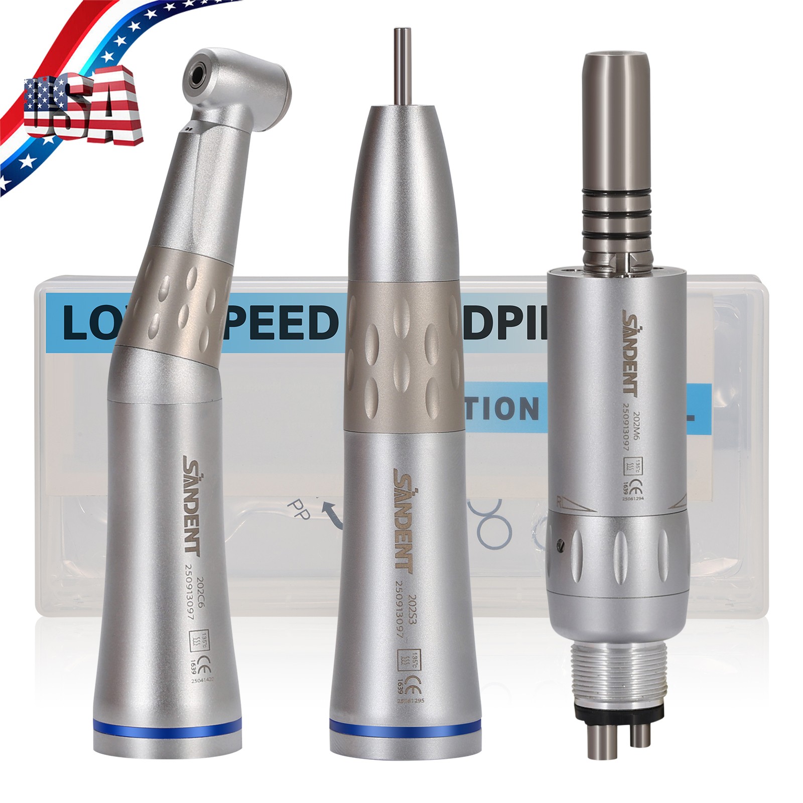 10 Pcs YDA4 Dental High Speed Turbine Handpiece Push 4Hole Fit NSK PANA MAX CE