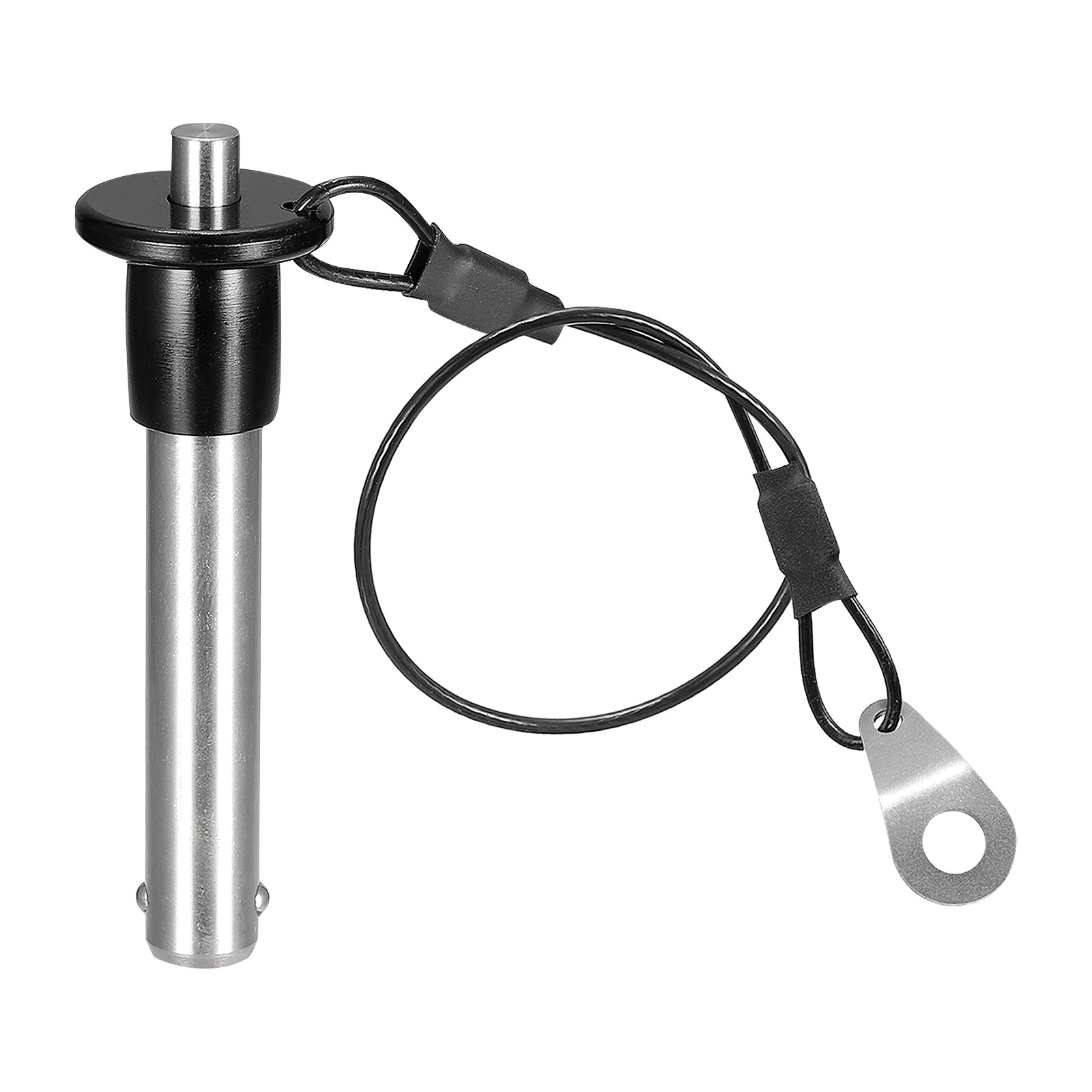 304 Stainless Steel Grip Push-Button Locking Pins with 24cm Wire (10mm-41mm)
