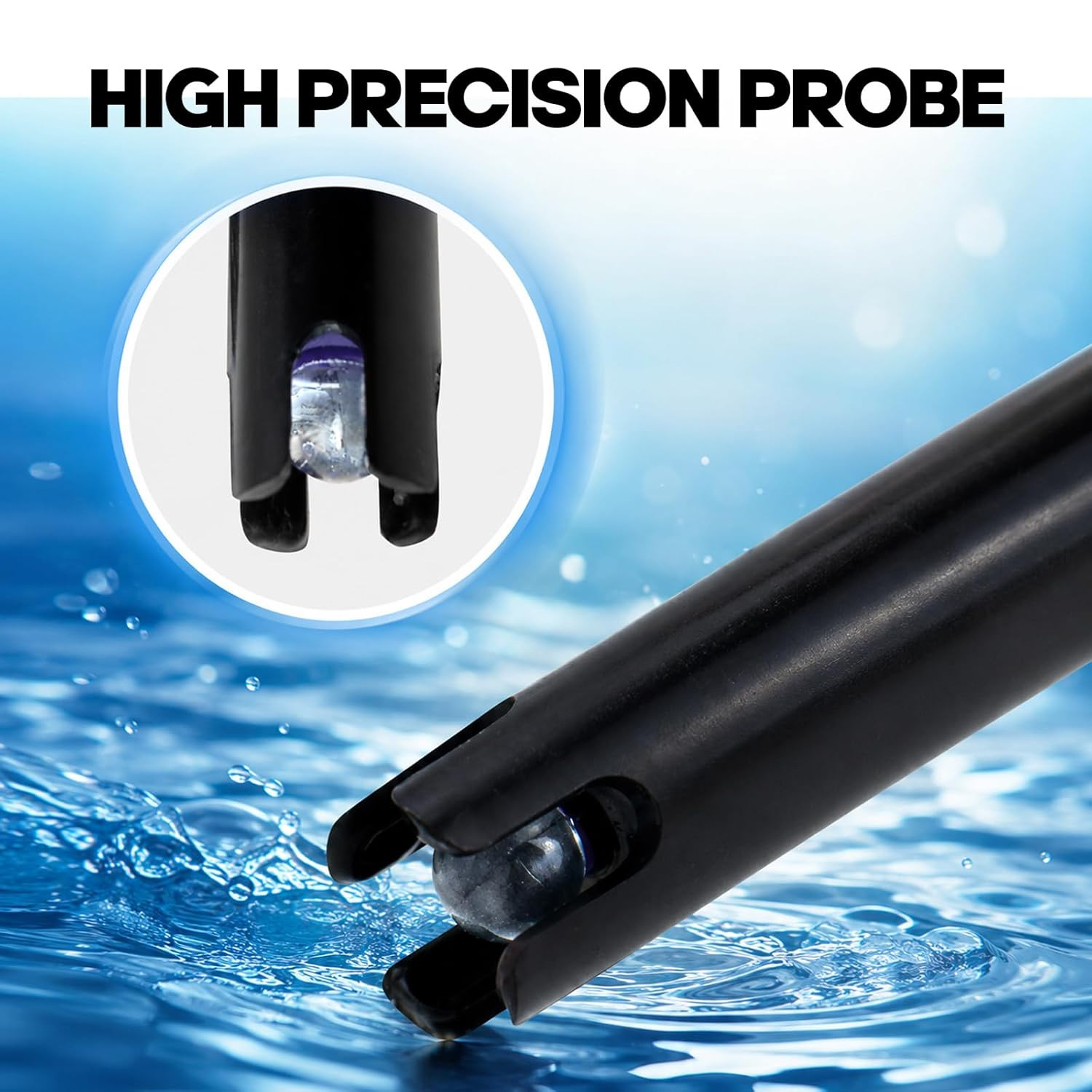 Long Body Ph Electrode with BNC Socket Probe 300Cm Cable 0-14Ph for Ph Meter, Ph