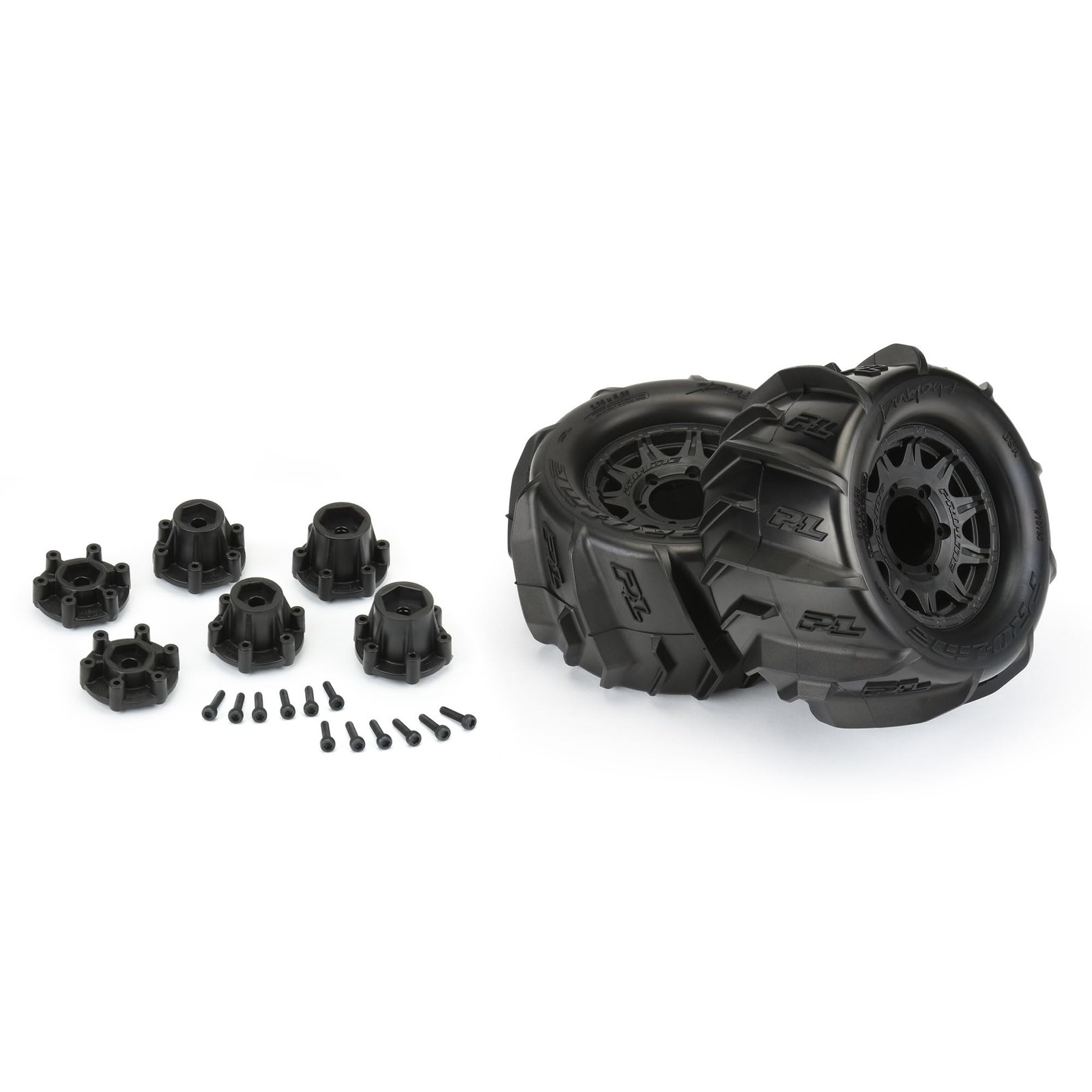 Pro-Line Racing Dumont 2.8 Sand/Snow Mtd Raid Blk Whls F/R Pro1019310 Rc Tire
