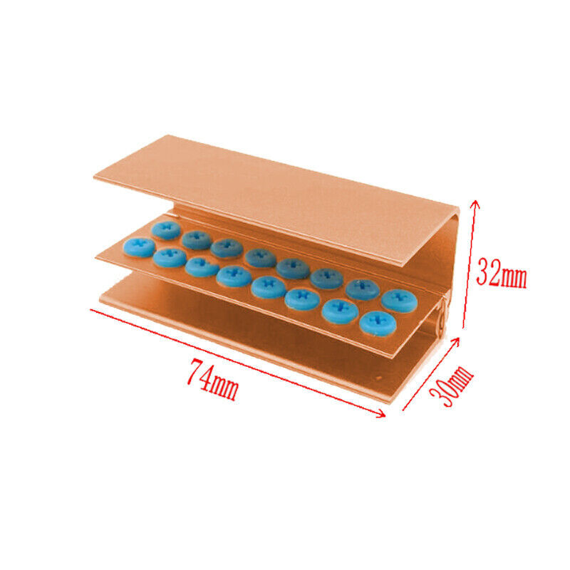 10/16/24 Hole Dental Burs Block Holder Disinfection Case For High Low Speed Burs