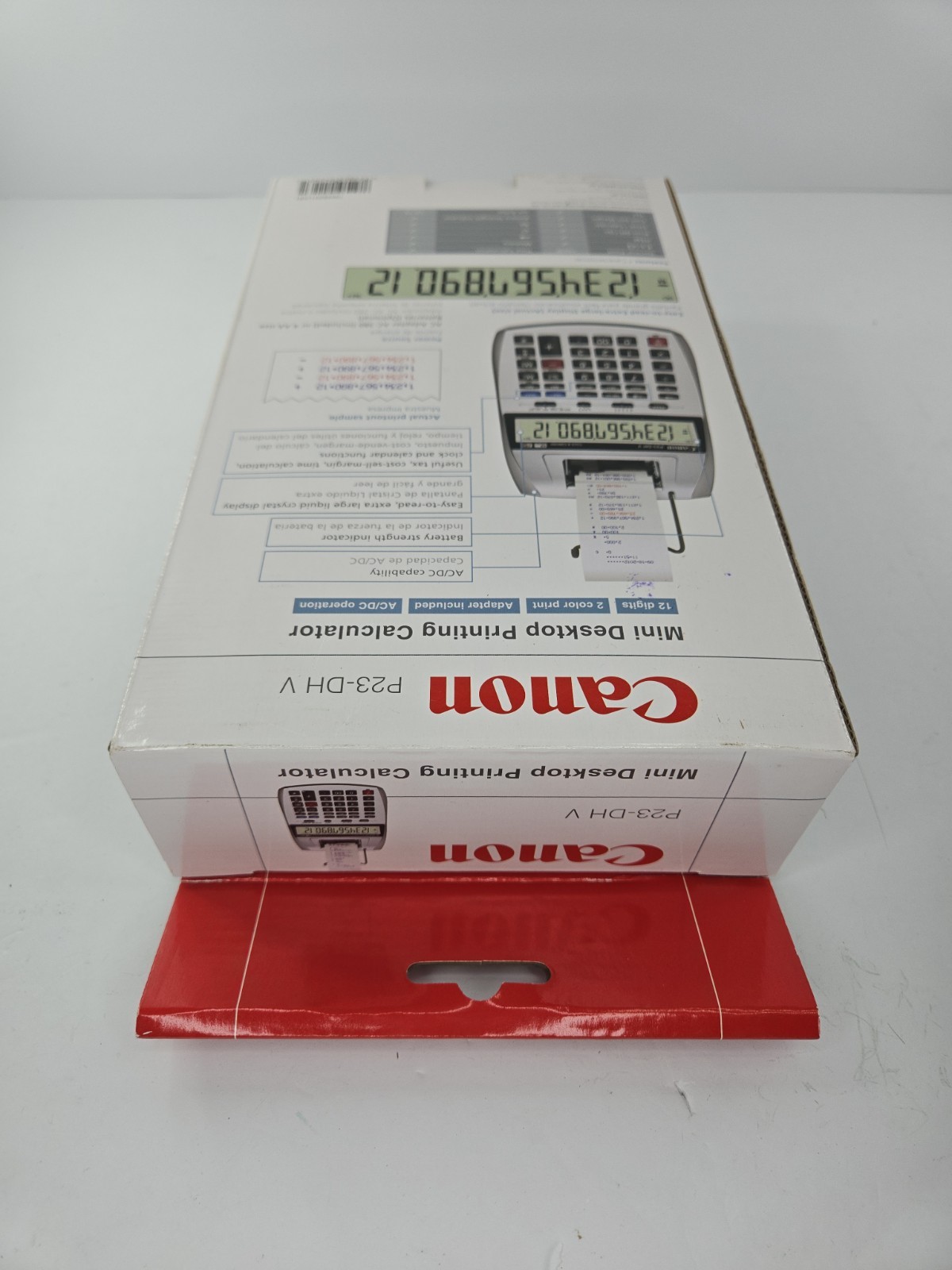 Canon P23-DHV Printing Calculator New Open Box AC Adapter Paper Roll Complete