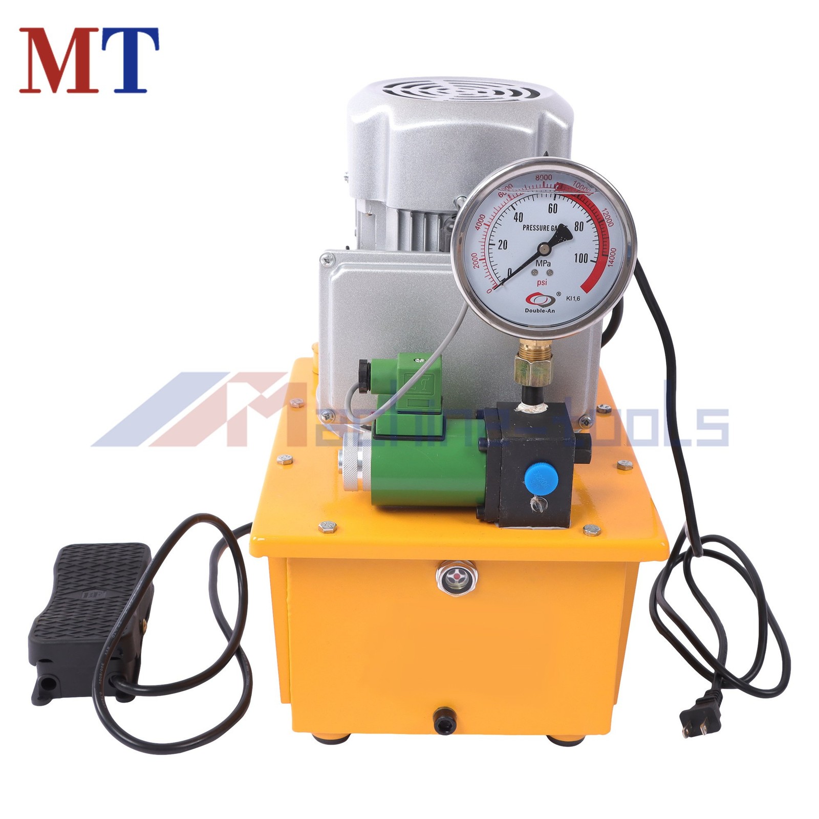 Electric Pump with Solenoid Valve 10000PSI Single Acting 8L