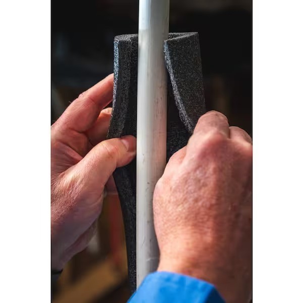 1 in. x 6 ft. Foam Pipe Semi-Slit for 1 in. copper/PEX/CPVC , 7/8 in. iron/PVC