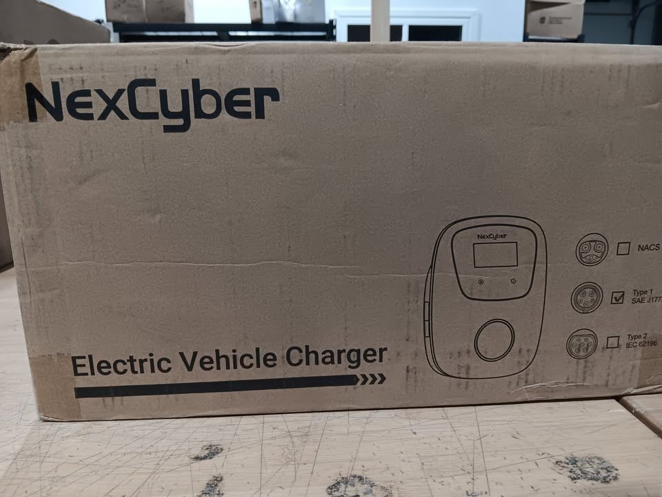 NexCyber Level 2 EV Charger J1772 Plug WiFi APP 48A, 240V HARDWIRE