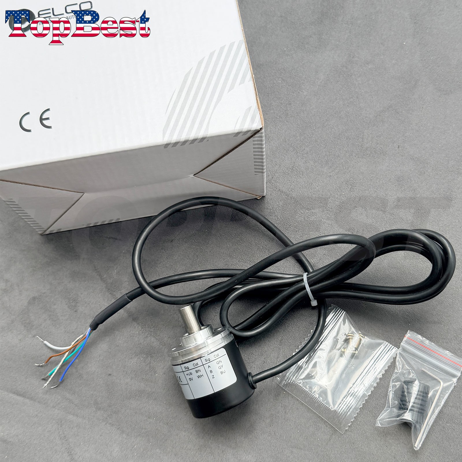 EBB38B6-P6PR-2000 Rotary Encoder for ELCO 2000 Pulse Incremental Encoder
