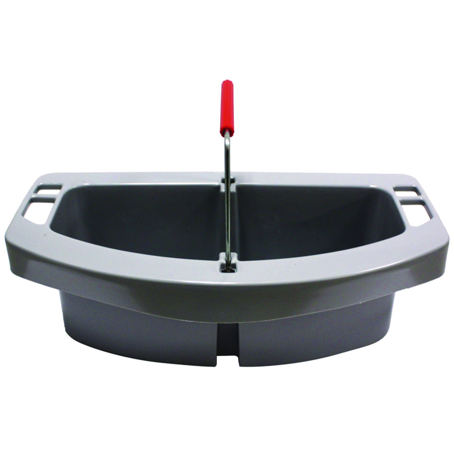 Rubbermaid® Commercial Maid Caddy, 2-Comp, 16w x 9d x 5h, Gray