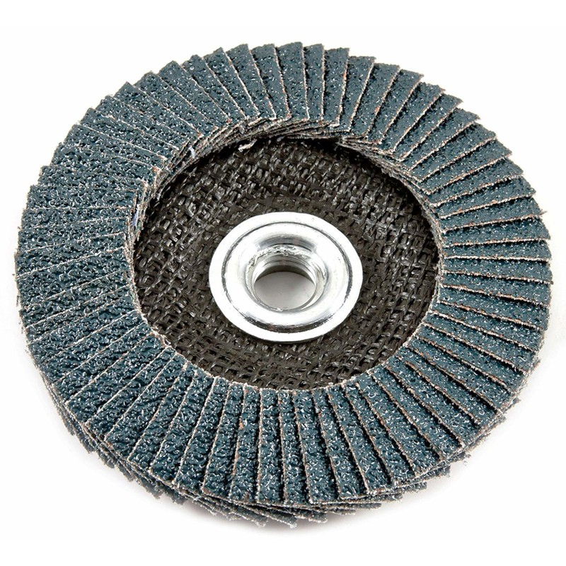 Forney 71933 Zirconia Aluminum 120-Grit 13,300 rpm Blue Flap Disc 4-1/2 Dia. in.