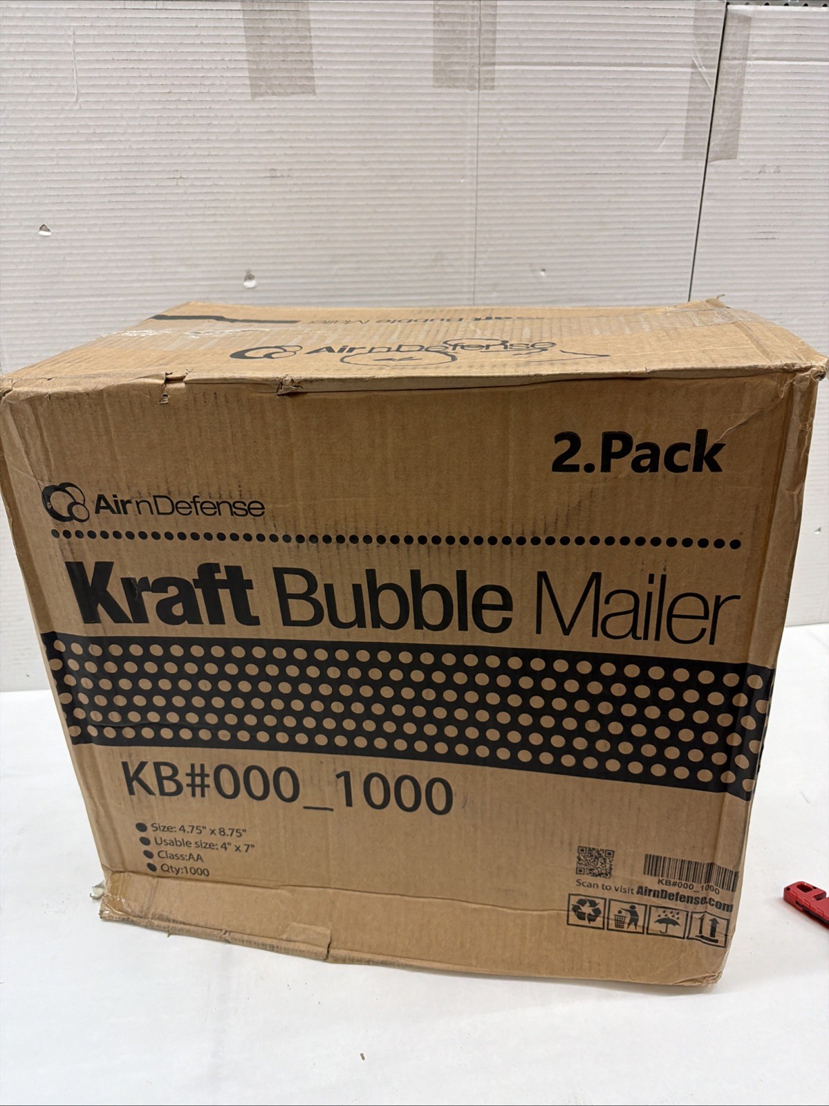 Kraft Bubble Mailers Envelopes Bags #000 4 X 7” 1000 PCS Yellow