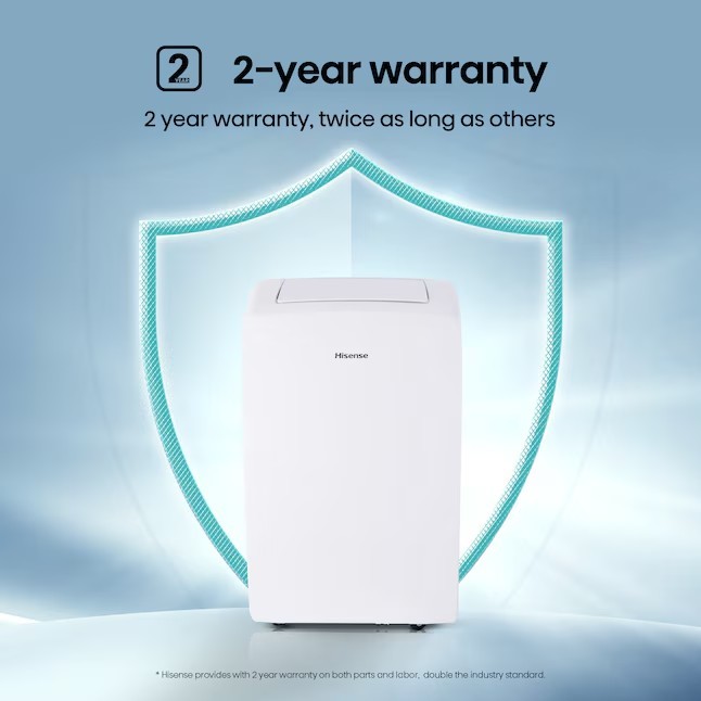 Hisense Smart Portable Air Conditioner 10,300 BTU (ASHRAE) 2 YEAR WARR MSRP $479