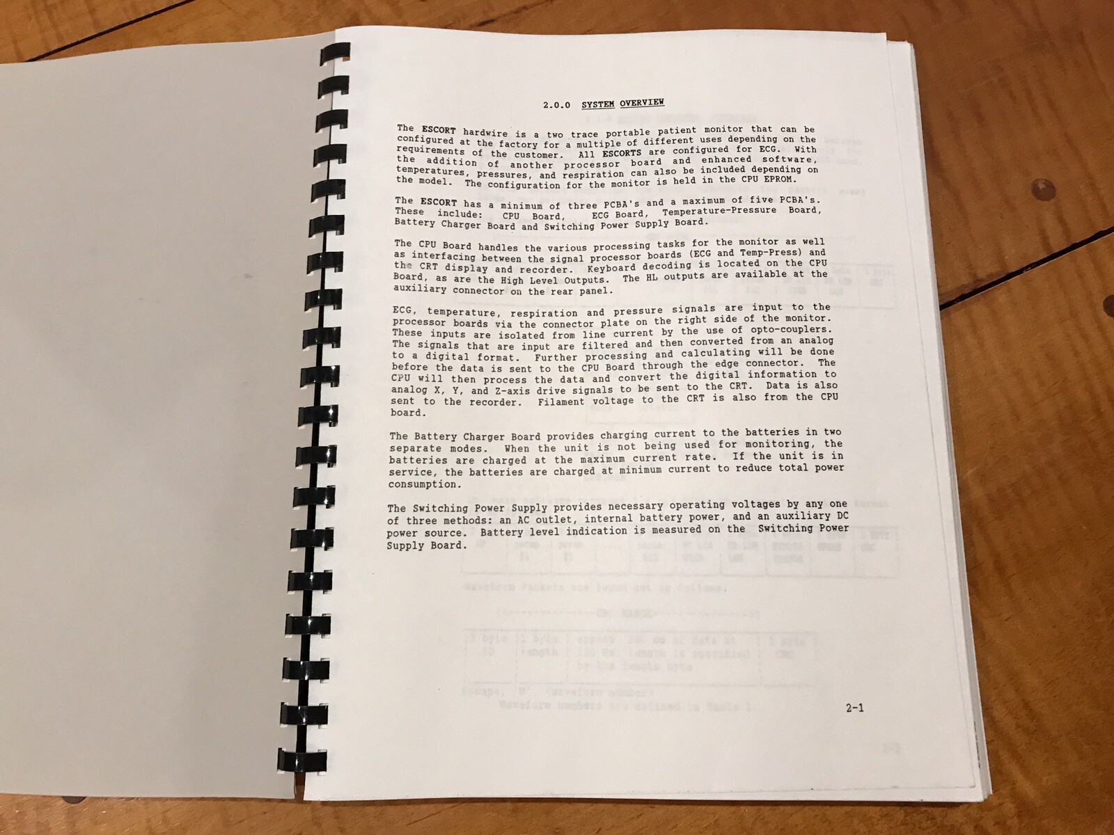 ESCORT Patient Monitor Instructions Manual 100/200 100T 200T Medical Electronics