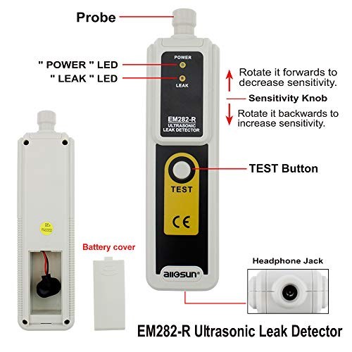Ultrasonic Leak Detector Kit, 40kHz HVAC & Automotive Leak Tester | Find air