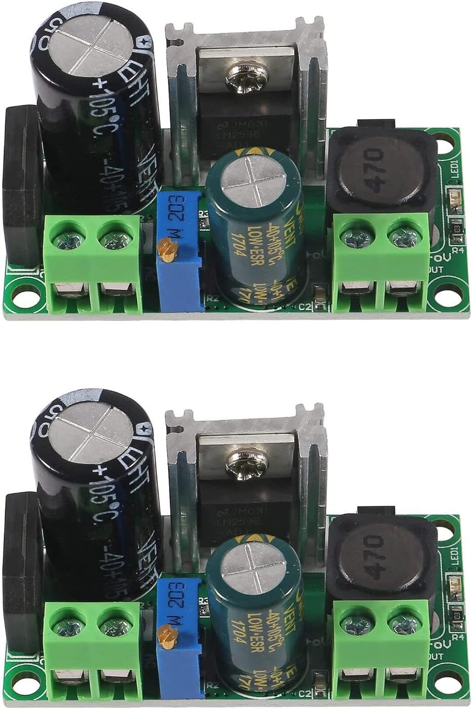 DIANN 2Pcs AC/DC to DC Step down Buck Converter Voltage Regulator Power Supply B