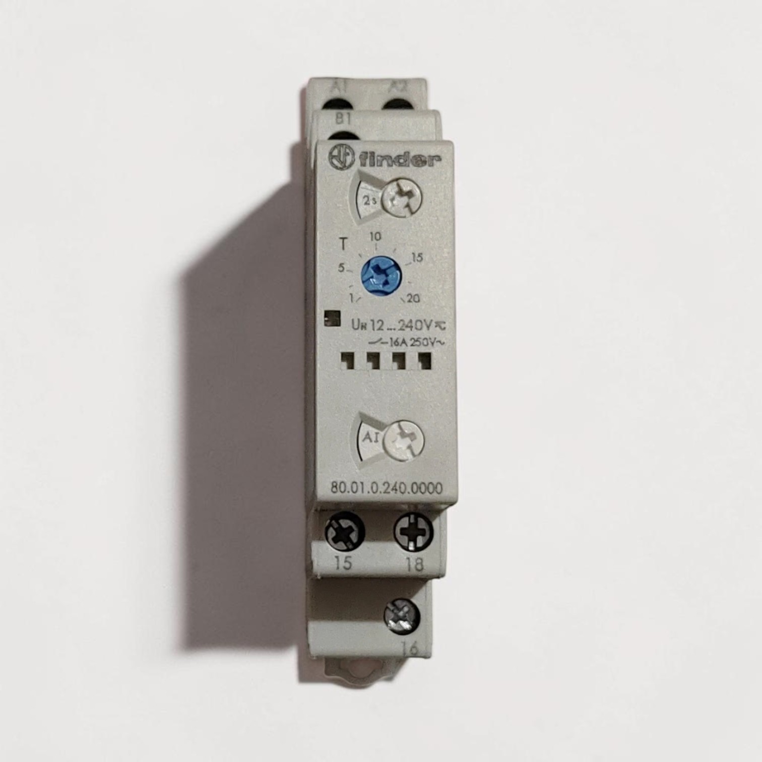 FINDER 80.01.0.240.00000 MODULER TIMER 1-10S 12-240VAC FREE FAST SHIPPING