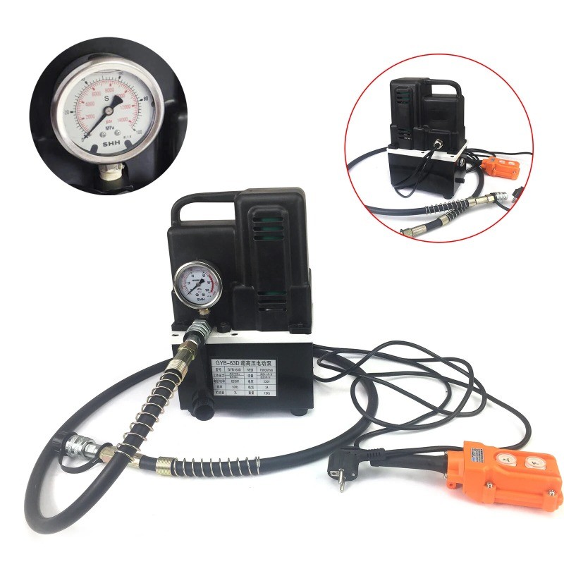 Hydraulic Electric Pump Ultra-High Pressure Oil Pump QQ-700 1.2KW Manual Switch