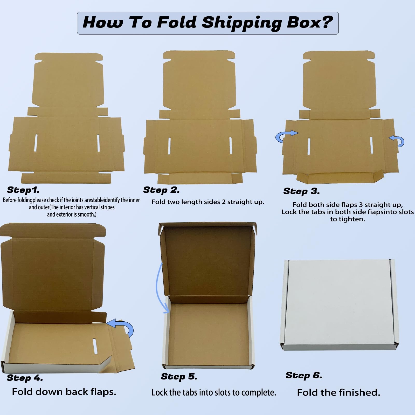 8x4x1 inch Small White Shipping Boxes 50 Pack, Corrugated Cardboard Mailer Bo…