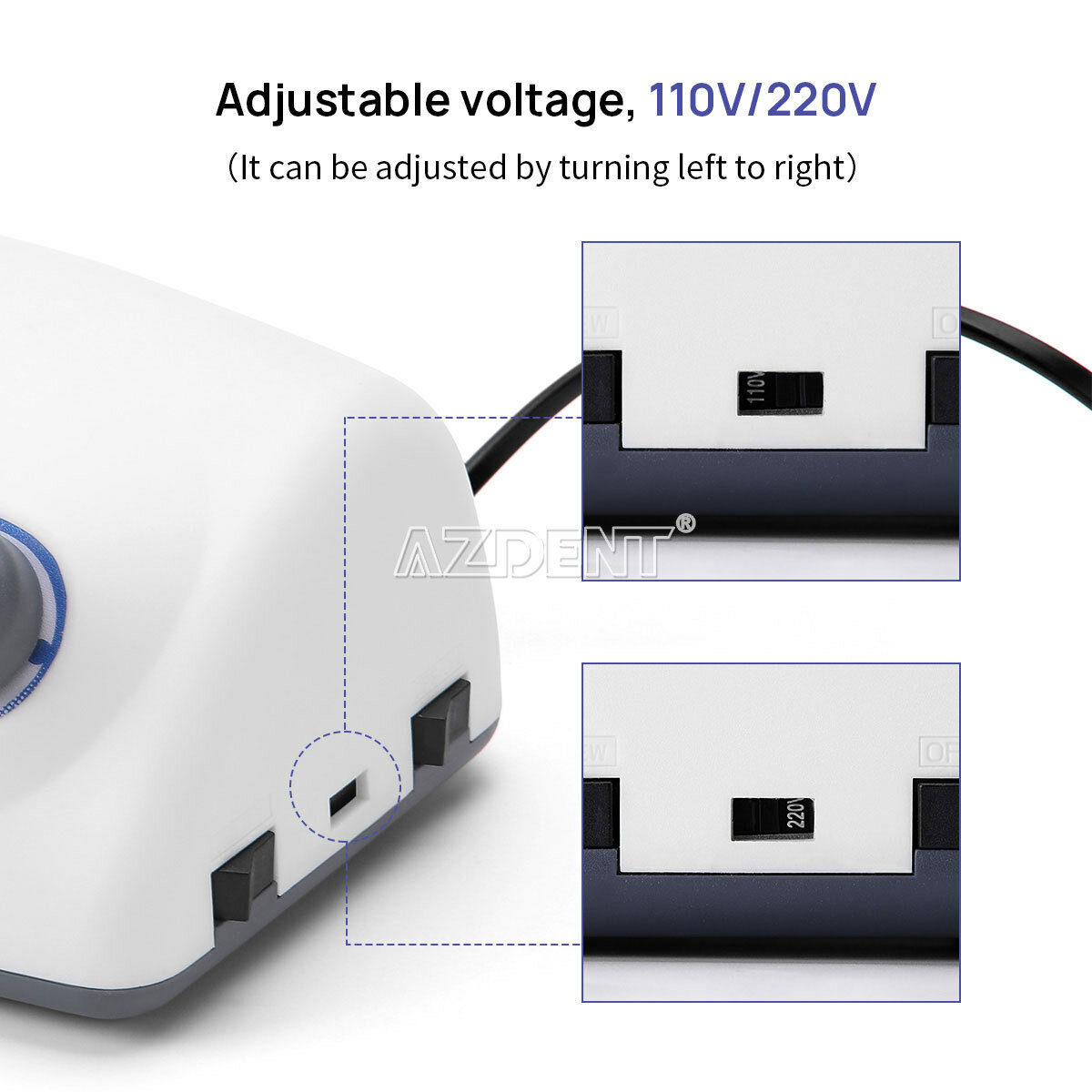 Dental MicromotorElectric Micromotor Polishing Unit With 40K rpm Motor Handpiece