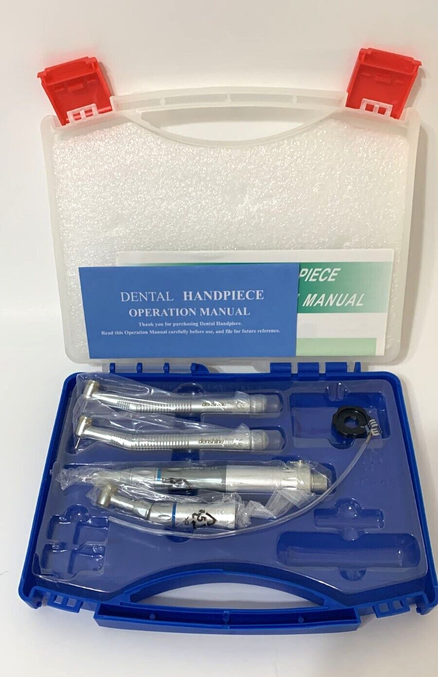 Denshine Dental 2 High Speed 2 Low Speed Handpiece Kit Push Air Motor 2 Hole