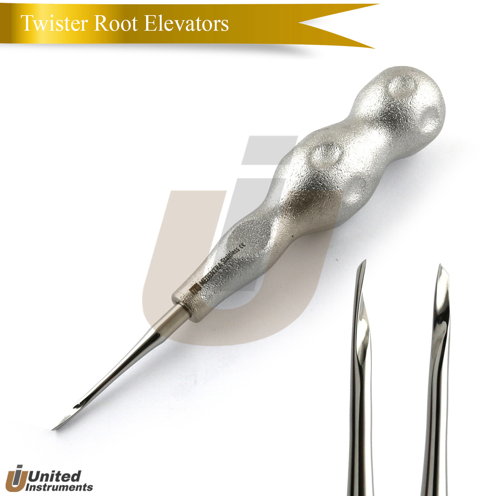 Dental Periotome Power Twist Left, Right, Straight Root Elevators Set Of 6