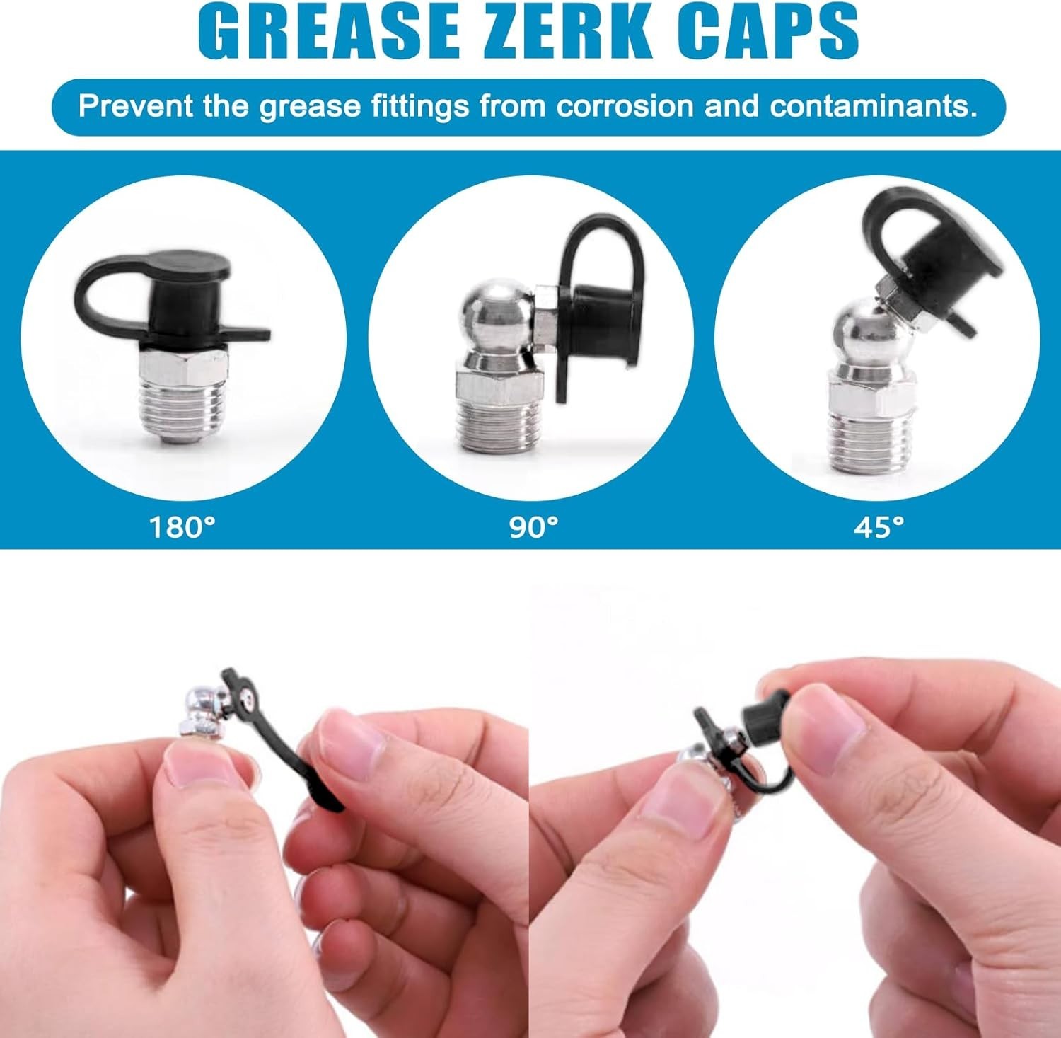 315 PCS Grease Fittings Assortment, SAE & Metric Zerk Grease Fittings Straigh…