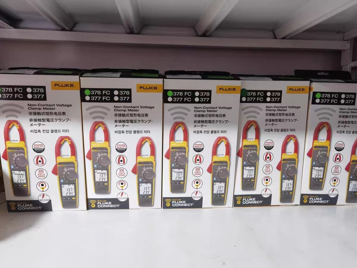 Fluke 378FC AC/DC TRMS Non-Contact Voltage Wireless Clamp w/PQ Indicator & iFlex