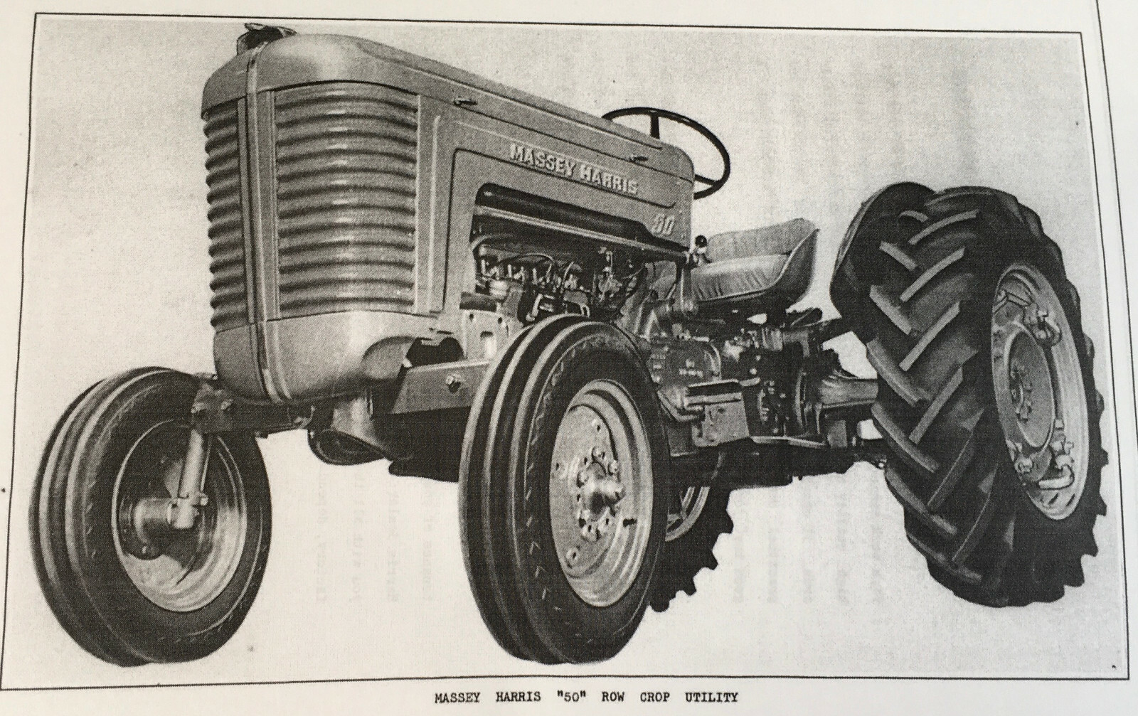 Massey Harris Mh 50 Tractor Operators Manual Owners Book Maintenance Instruction