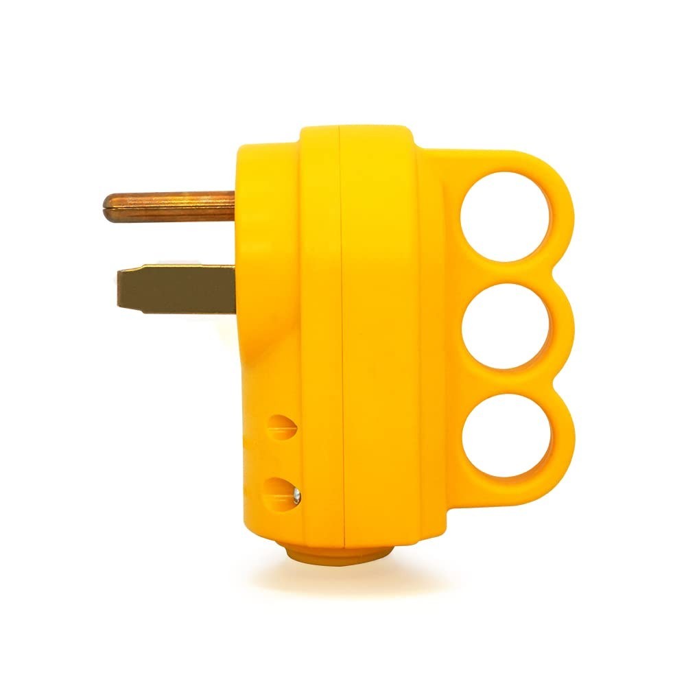 Welder Plug 50 Amp NEMA 6-50P Replacement Male Plug Heavy Duty Yellow ETL Listed