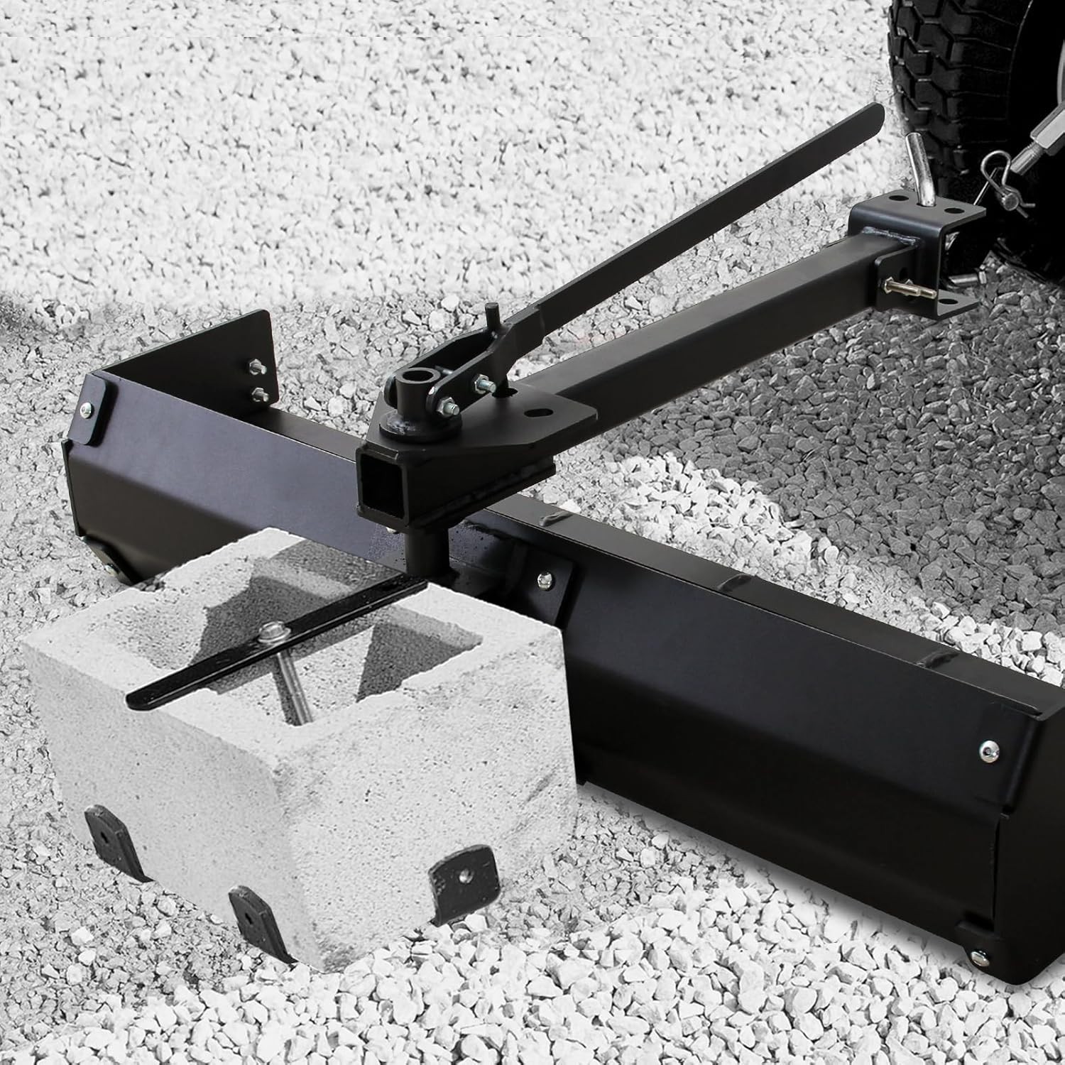 GRAVEE 42″ Tow Behind Box Scraper Steel Powder Coated Tractor Scraper with Blade