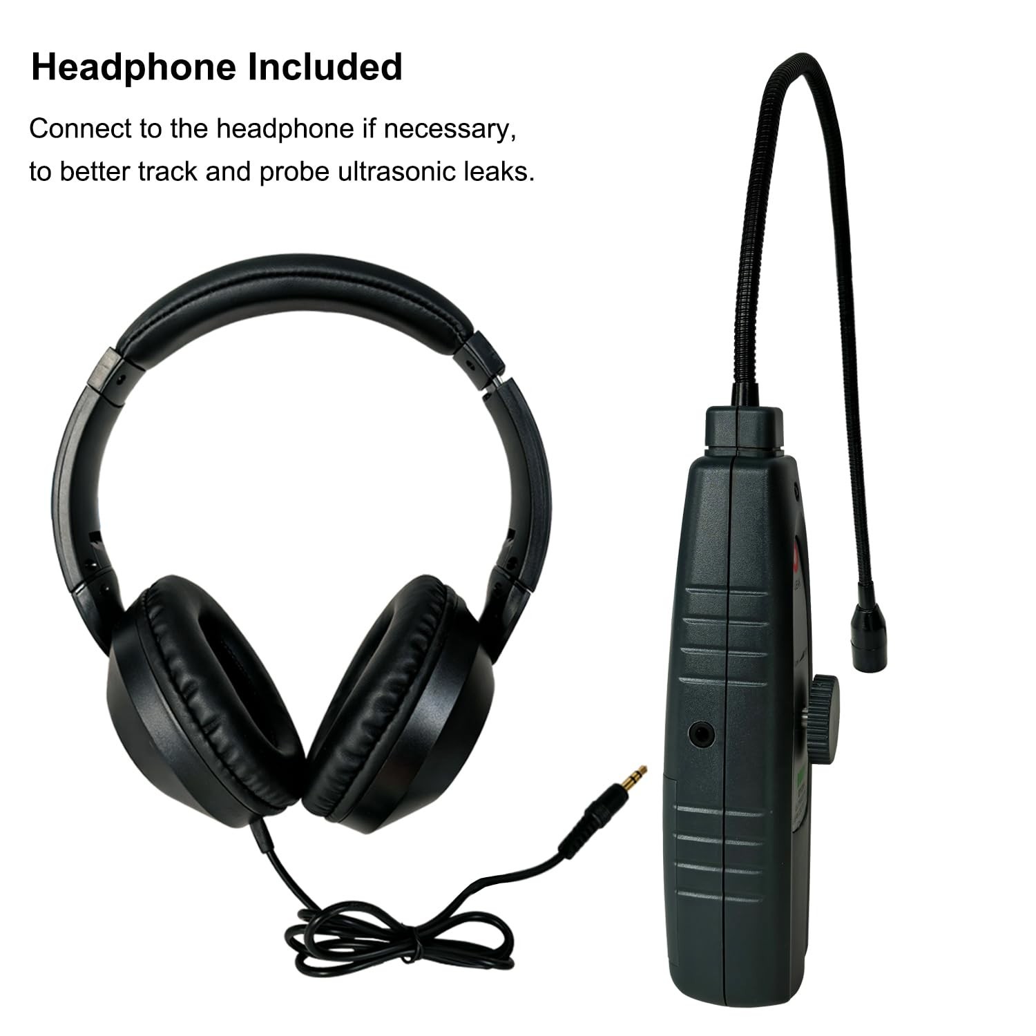 Ultrasonic Leak Detector for Hvac/Automotive/Industrial Use | 38-42Khz Frequency