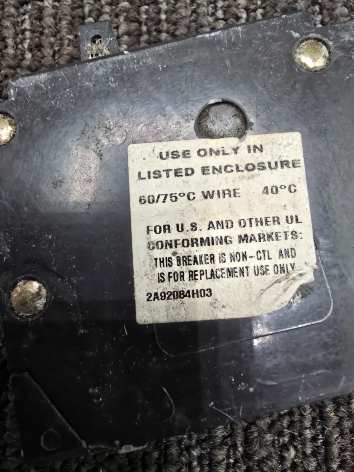 Eaton BR2020 Tandem Circuit Breaker W/O Rejection Clip 20A 2-Single Pole