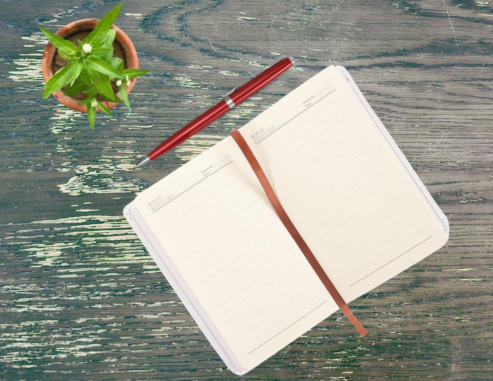 PU Leather Journal Floral Design Small 4×7 Inches Lined Pages Notebook