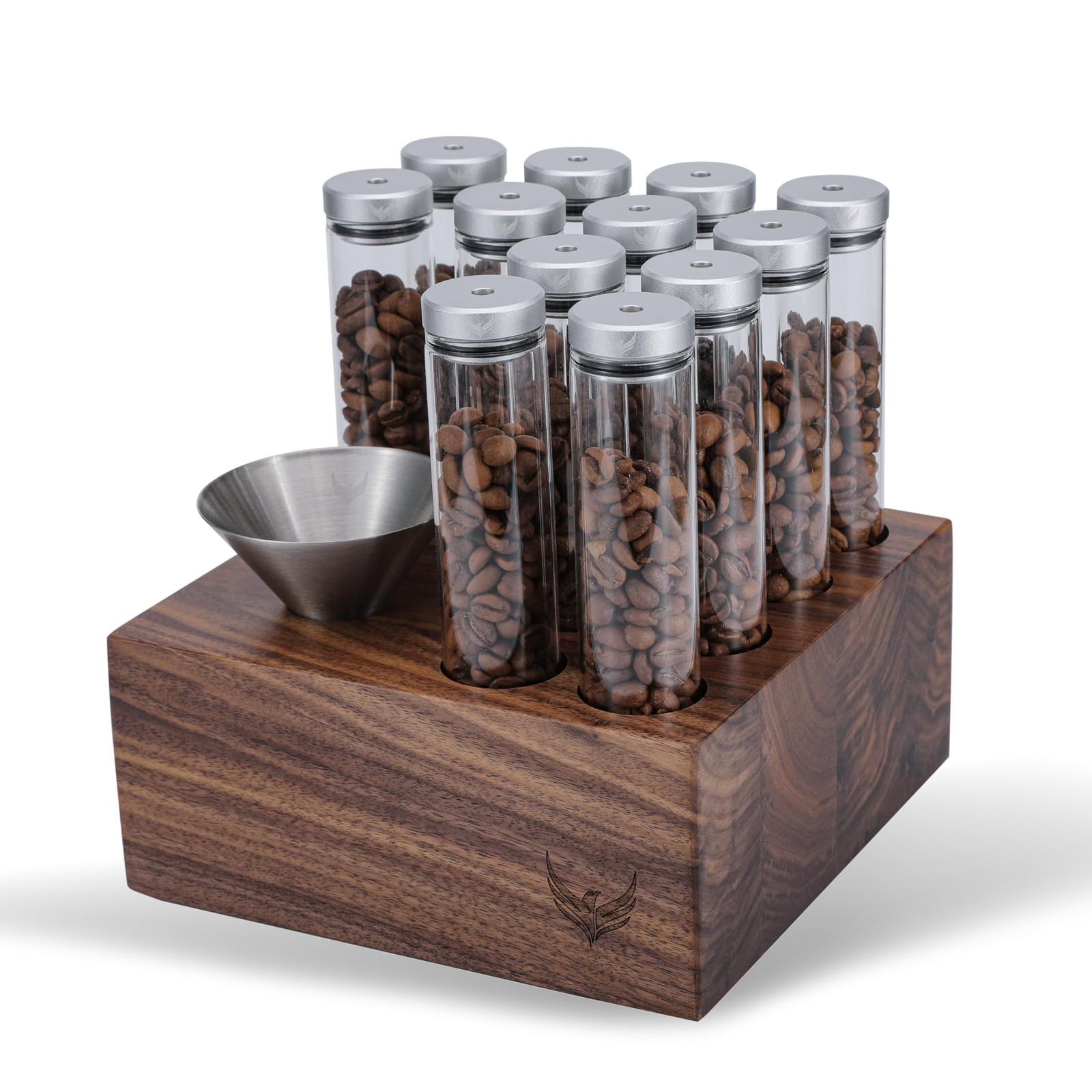Knodos Single Dose Coffee Bean Storage Tubes Espresso Bean Cellar 12Pcs One-Way