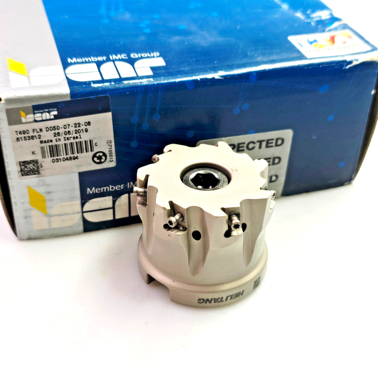 Iscar 50mm T490 FLN D050-07-22-08 Indexable Face Mill Heli-Tang Milling Cutter