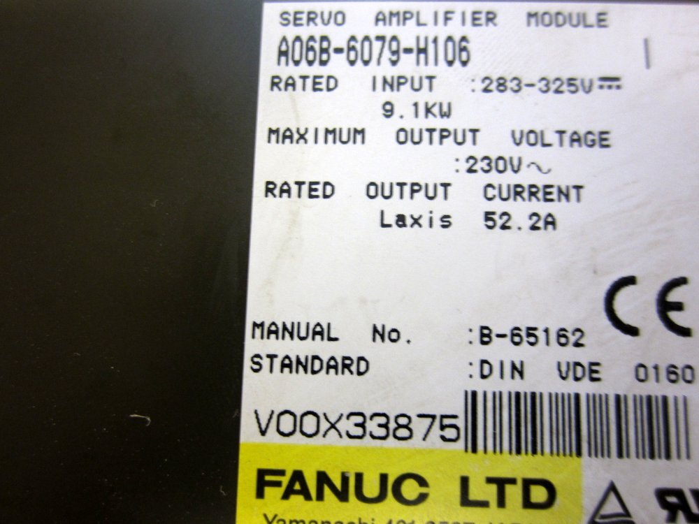 Fanuc A06B-6079-H106 Servo Amplifier Module A06B6079H106 Enclosure Only