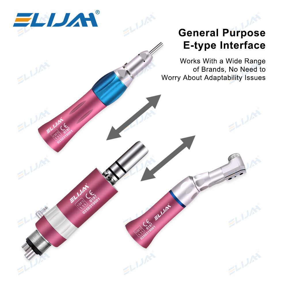 Dental High Speed/Slow Low Speed Handpiece Contra Angle Air Motor Kits 2/4 Holes