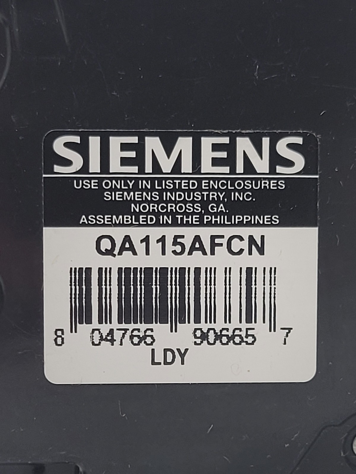 10PC Siemens QA115AFCN Plug-In Circuit Breaker 15A 1P 120V 10KA QAF2N CAFCI