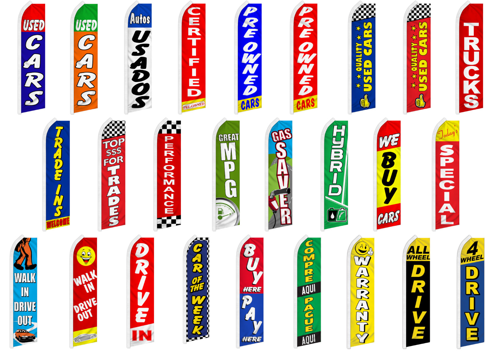 Car Dealership Swooper Feather Flutter Flag Auto Dealership