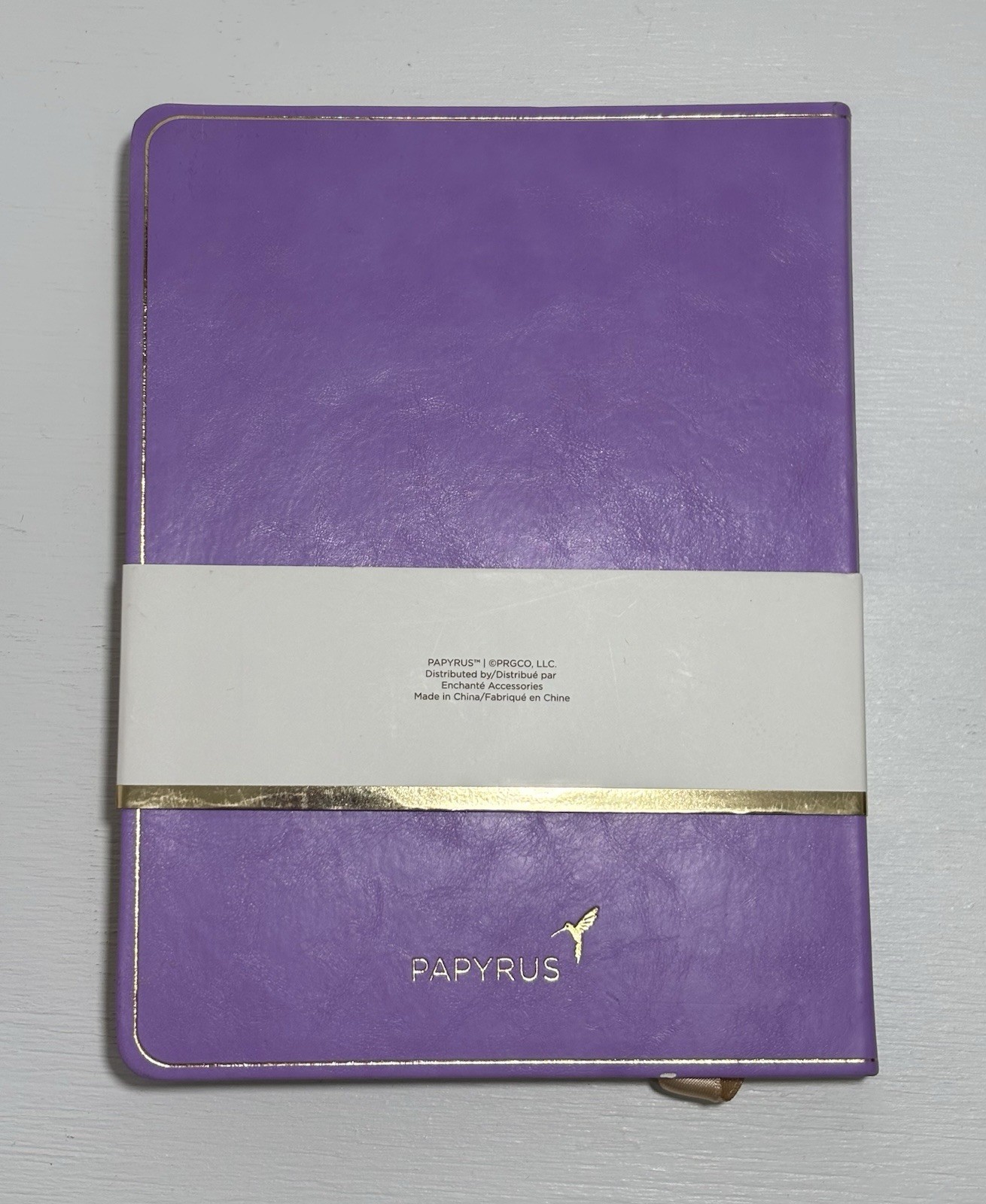 PAPYRUS Purple Ruled Gilded Notebook Journal 240 Ivory Lined Pages with Bookmark