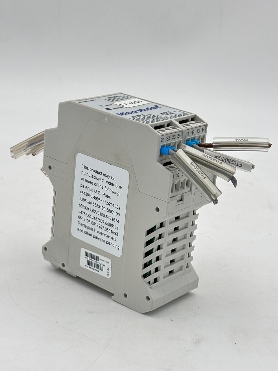 EMERSON MICRO MOTION TRANSMITTER MODEL 2500D3ABBBEZZZ PN : 20000742 REV BB