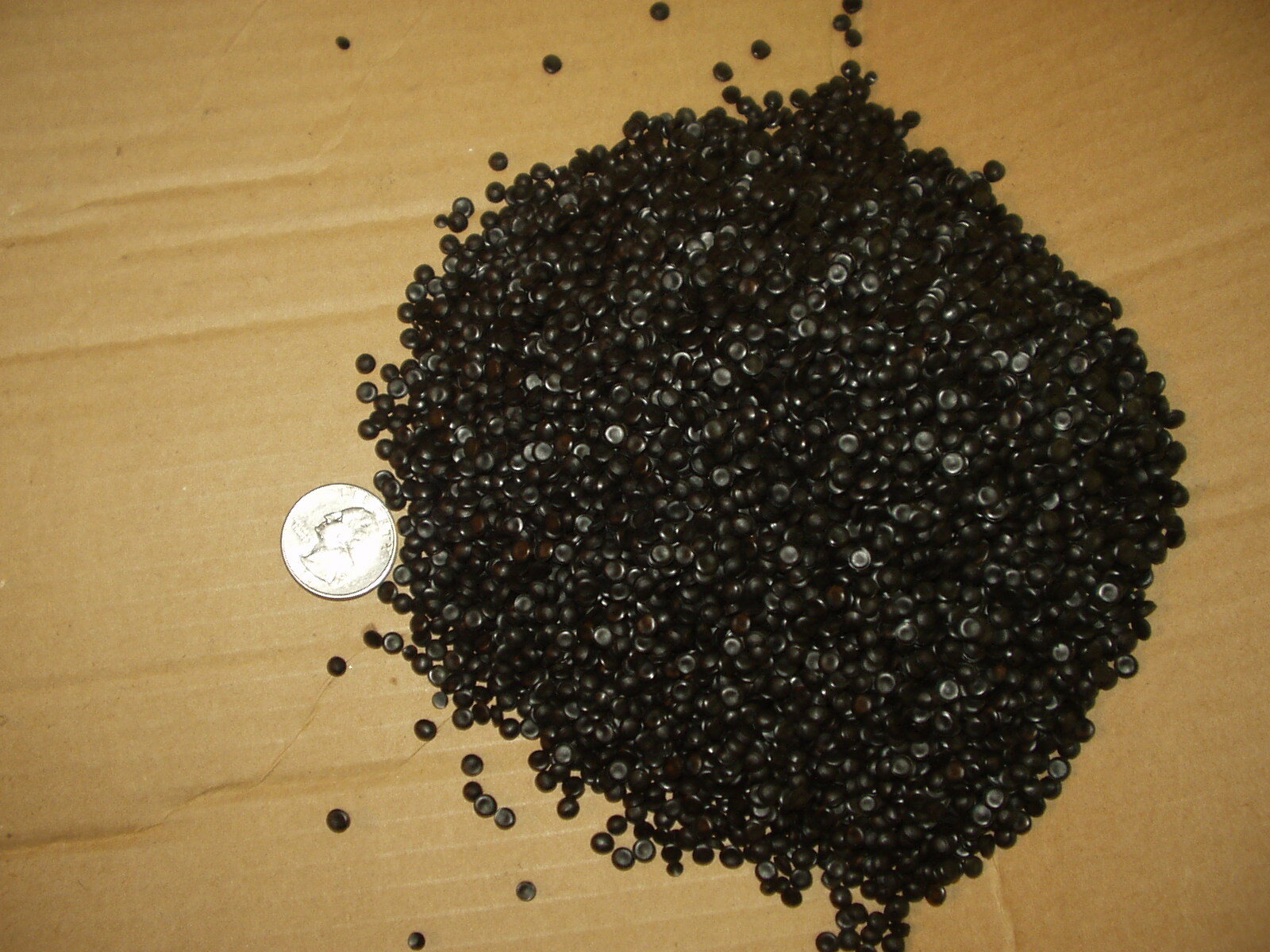 5 lbs Teknor Apex Black PVC Pellets RE 9018 UV Bean Bag, Corn Hole, Made in USA