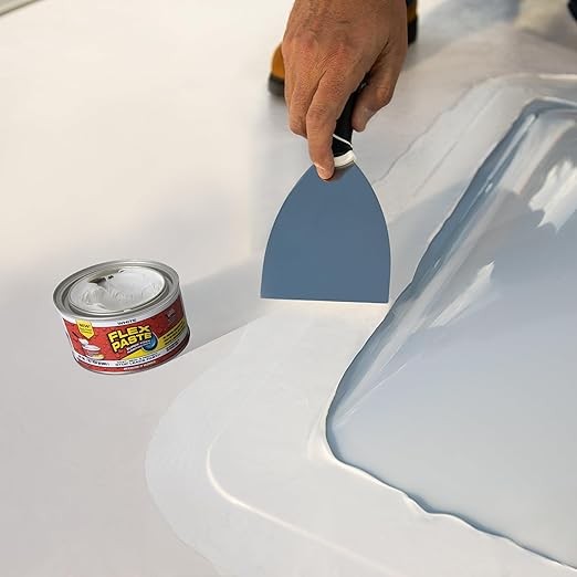 (2 PACK) Flex Paste White Waterproof Paintable Putty Rubber Spackle Sealant 2 LB