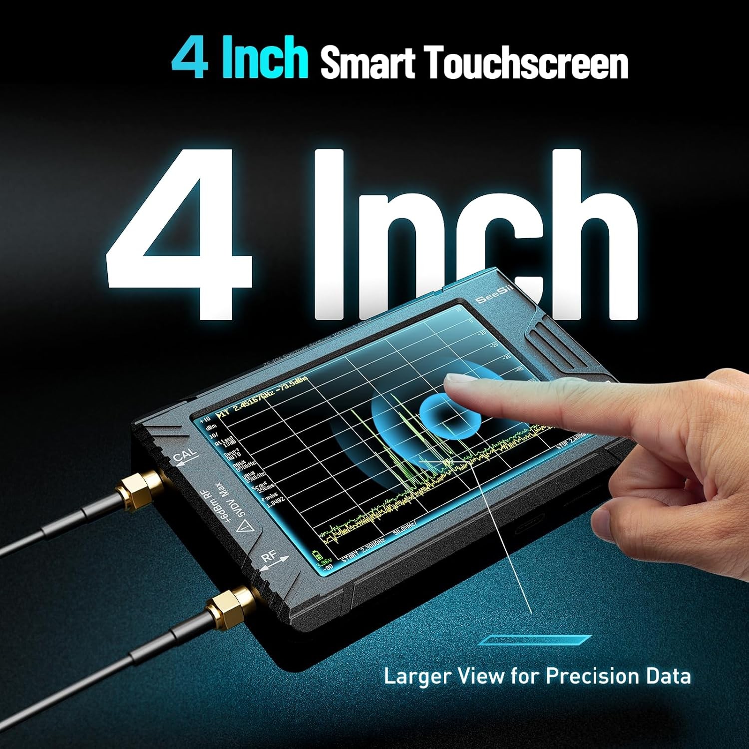 100kHz-5.4GHz TinySA Frequency Spectrum 2 in 1 Signal Generator & 50W Attenuator