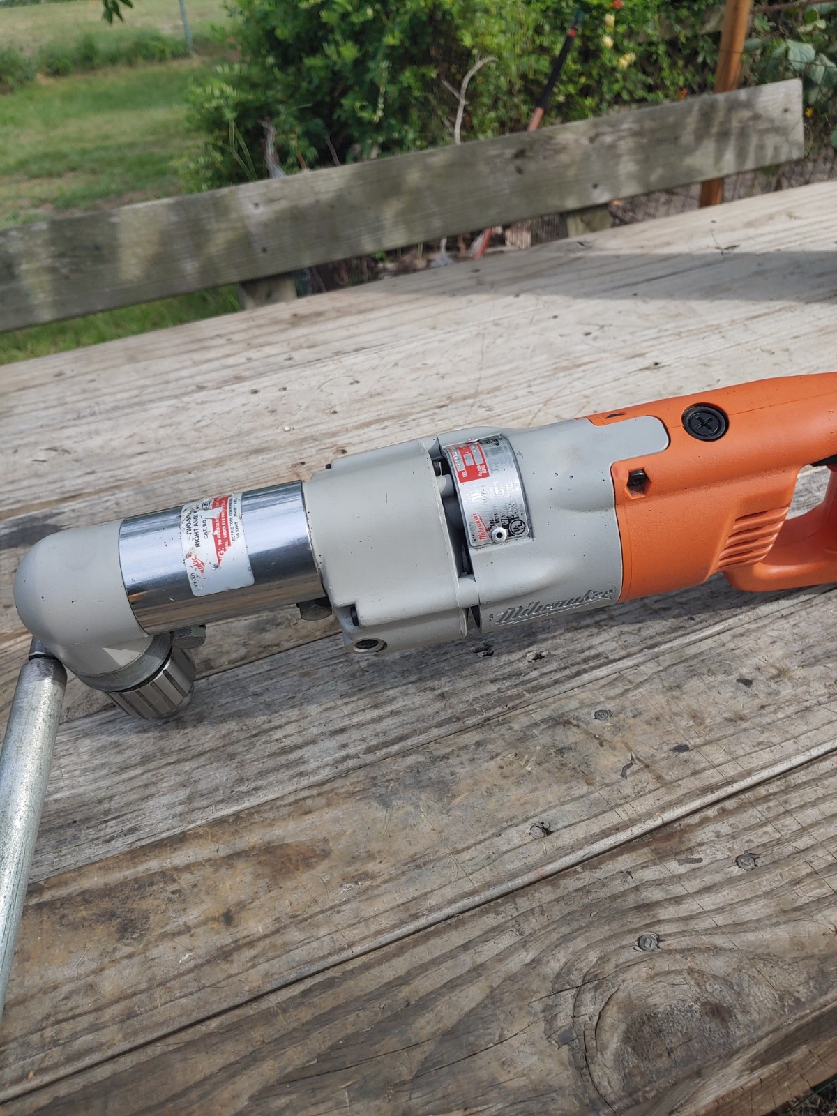 Milwaukee 1107-1 1/2″ Heavy Duty Right Angle Drill. USA. Serviced.