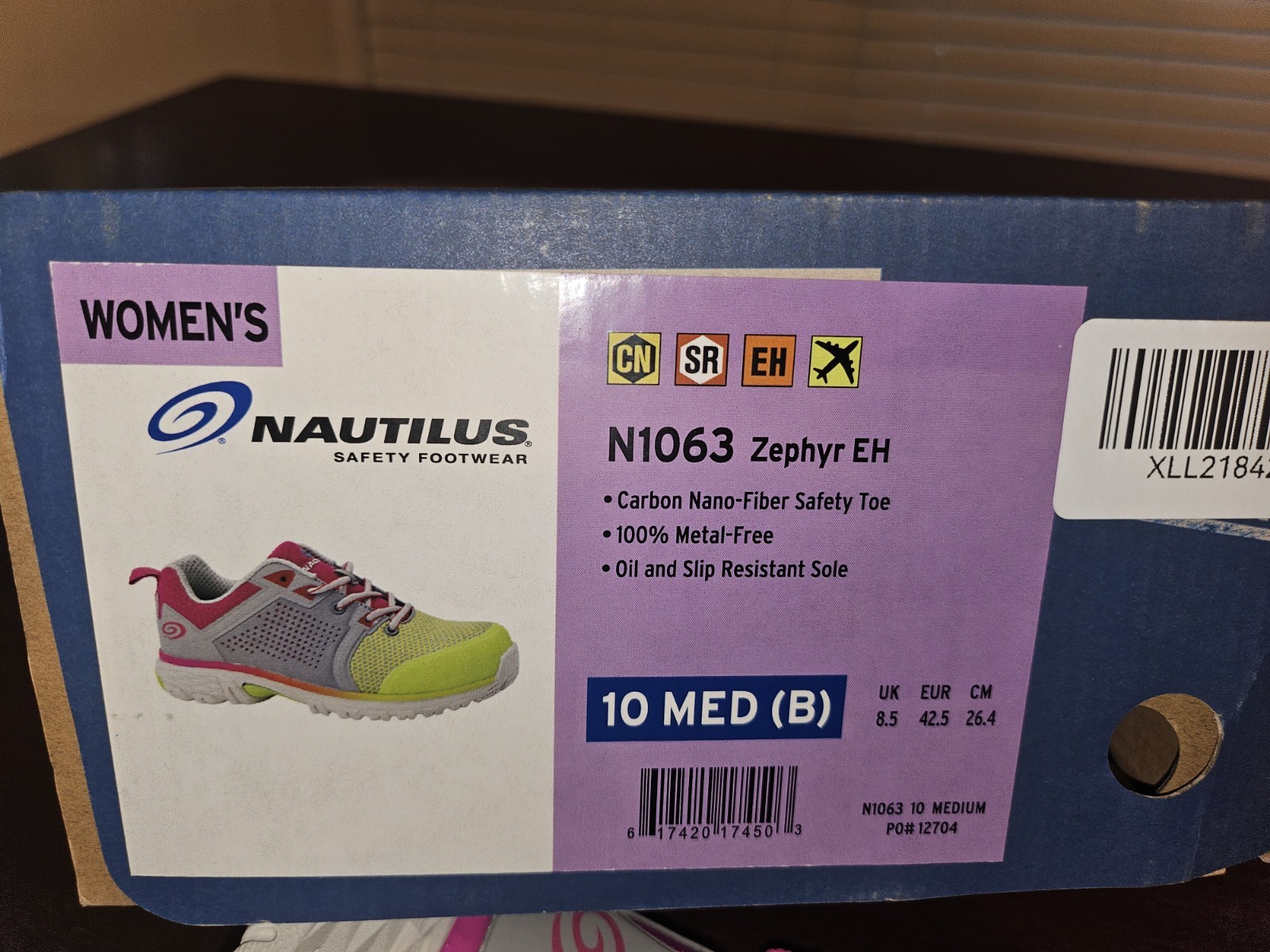 Nautilus Safety Footwear Zephyr CT Grey 10 (M)