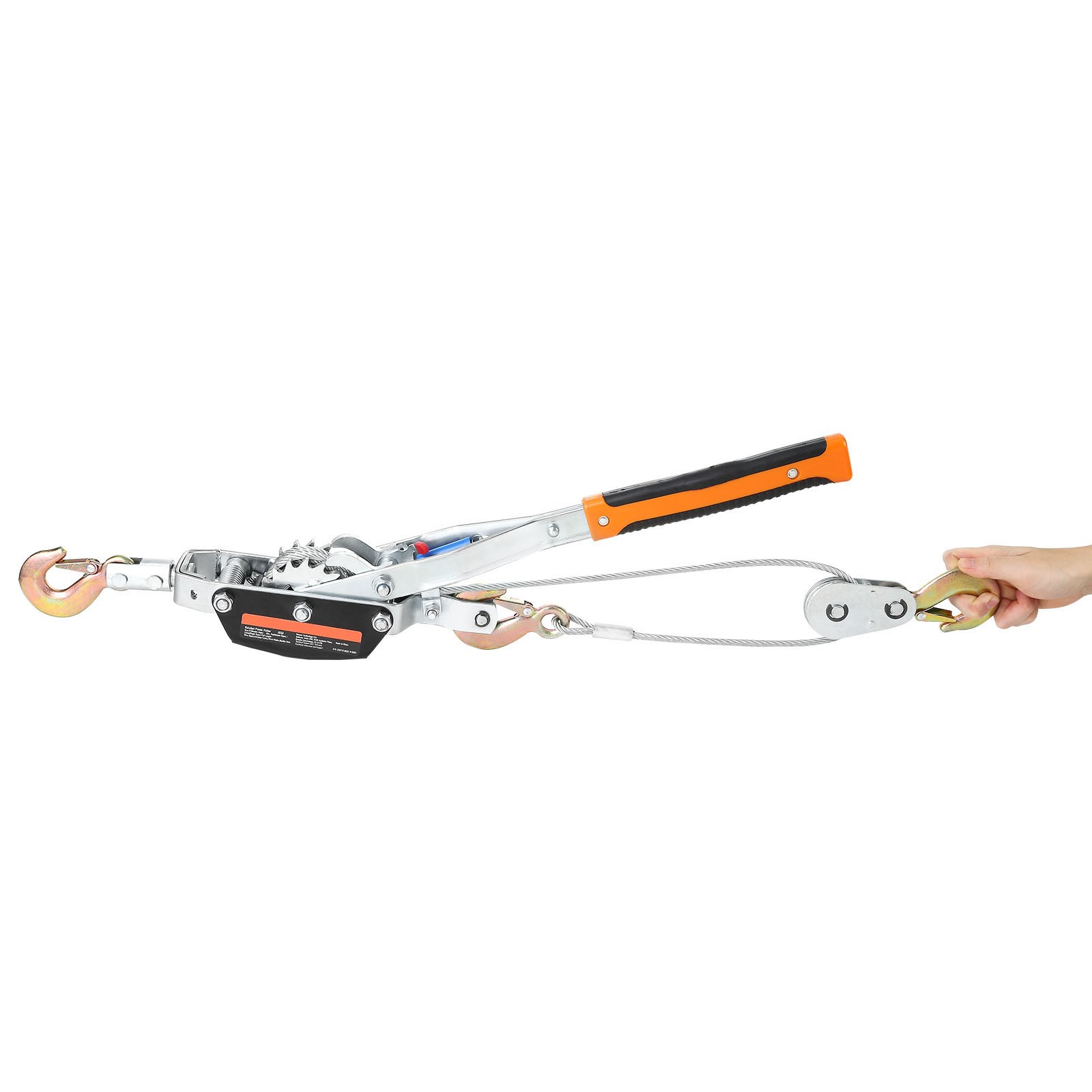 Uimoso Power Puller Come Along Winch 5 Ton 11023lb Heavy Duty Pull Hoist 3 Hooks