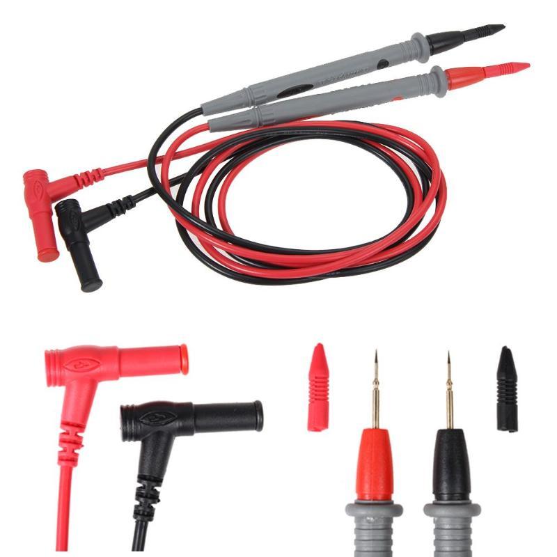 2 Pairs of Ultra Thin Tip Needle Multi Meter Probe Test Leads Digital Multimeter