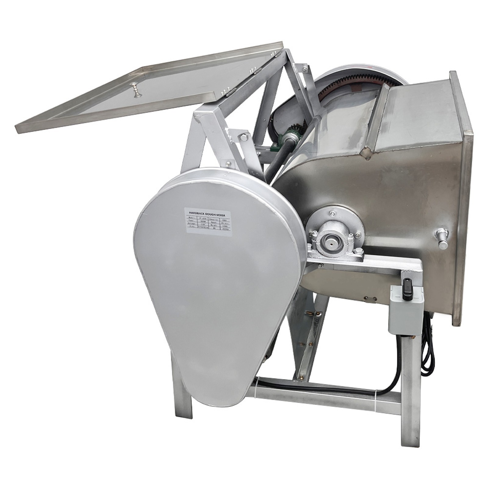 50kg/110lbs Commercial Dough Mixer 110V Dough Kneading Machine without Plug