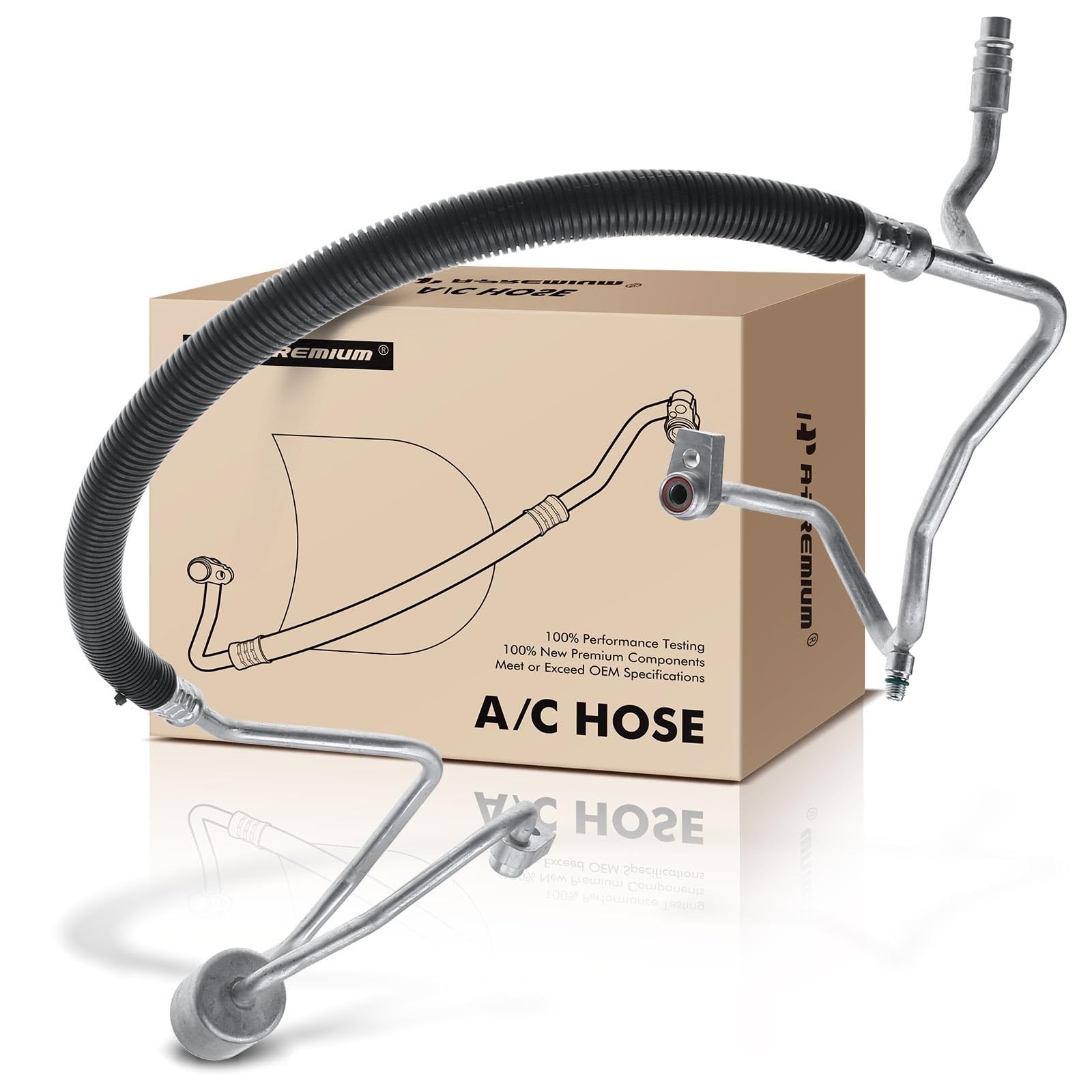 A-Premium A/C Discharge Line Hose Assembly Compatible with Ford Fusion, 2017, 2.