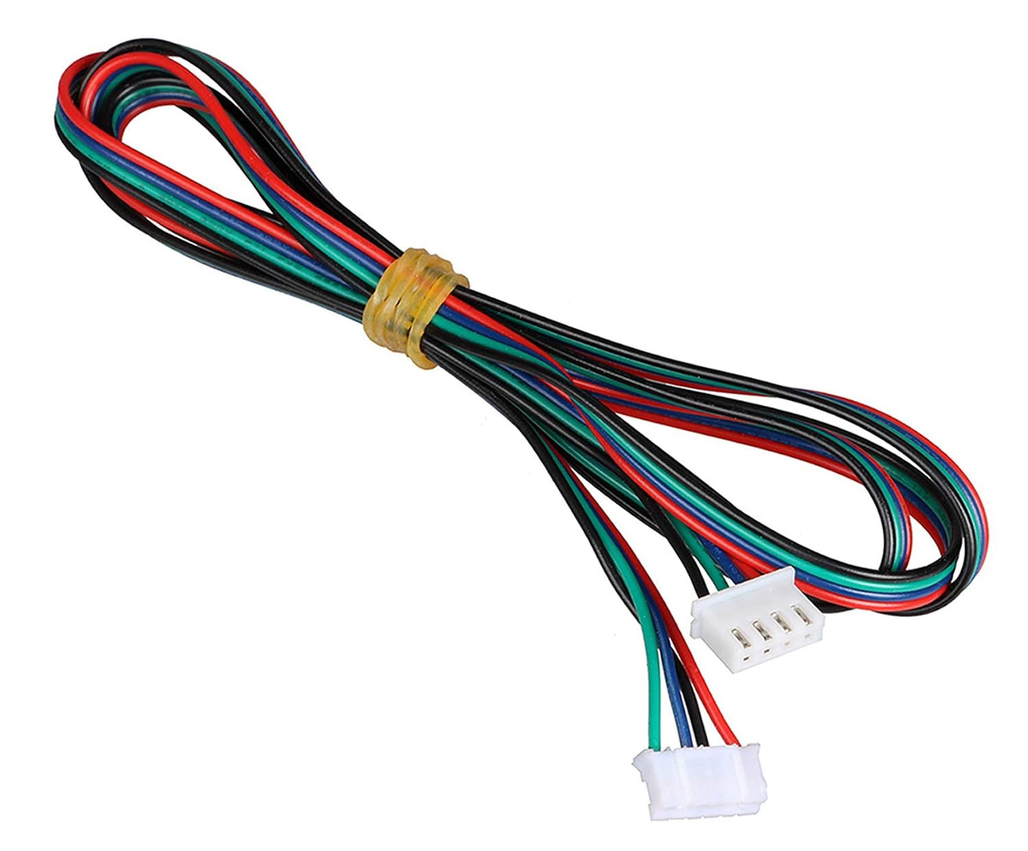 6Pcs 1.5M/4.9Ft Stepper Motor Cables XH2.54 4Pin to 6Pin White Terminal Paralled